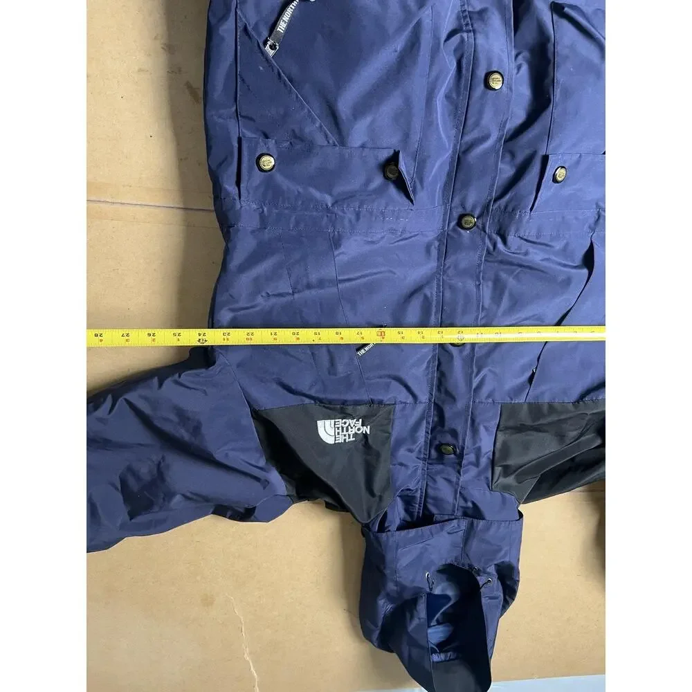 The North Face Jacket Mens L Blue Softshell Rain Coat GORE-TEX Hooded Waterproof